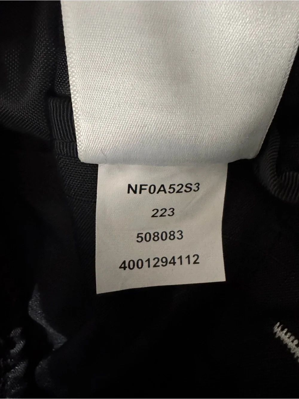 The North Face Black Duffel Bag with White Logo